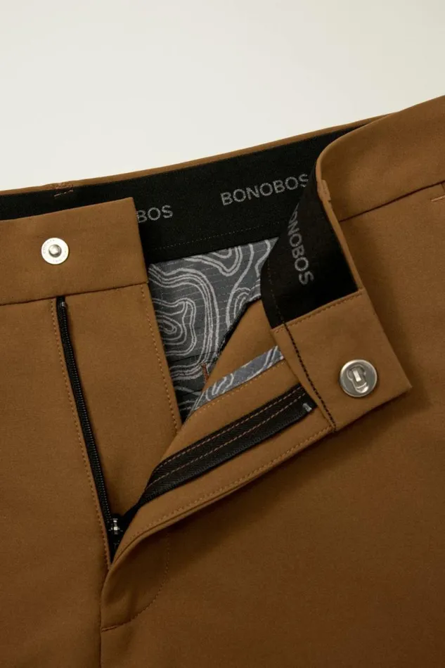 Men Performance Link Shorts Dachshund Brown Bonobos Casual Shorts