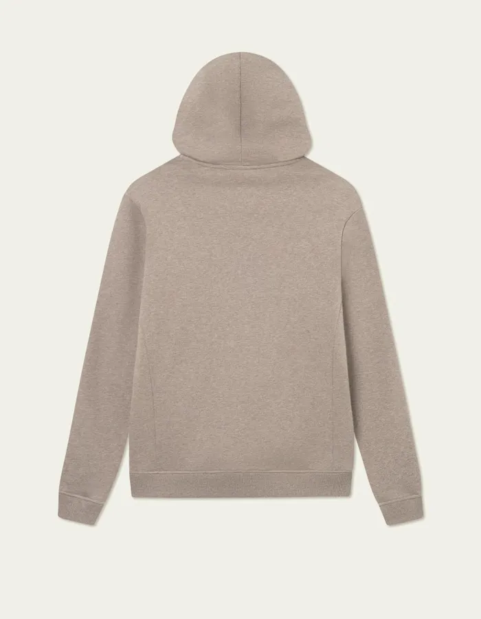 Men Piece Hoodie 8211 Walnut MelangeBlack Les Deux HoodiesSweatshirts