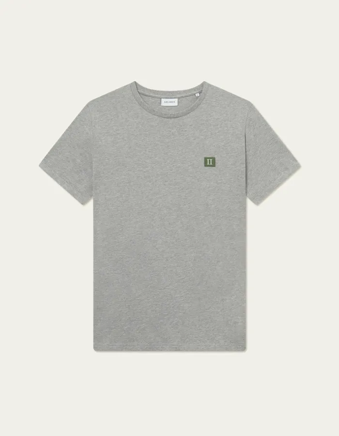 Men Piece TShirt 8211 Light Grey MelangeChive Green Les Deux Tshirts