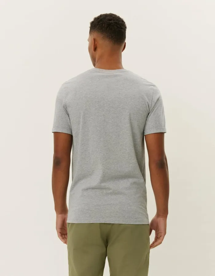 Men Piece TShirt 8211 Light Grey MelangeChive Green Les Deux Tshirts
