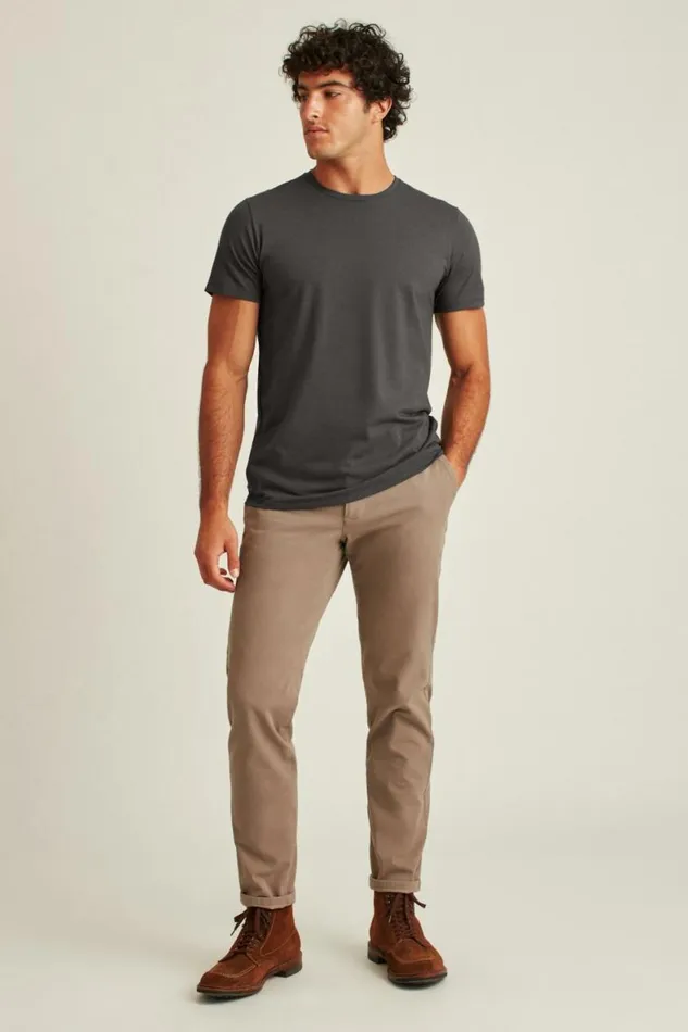 Men Pima Performance Tee Grey Bonobos Short Sleeve Tees