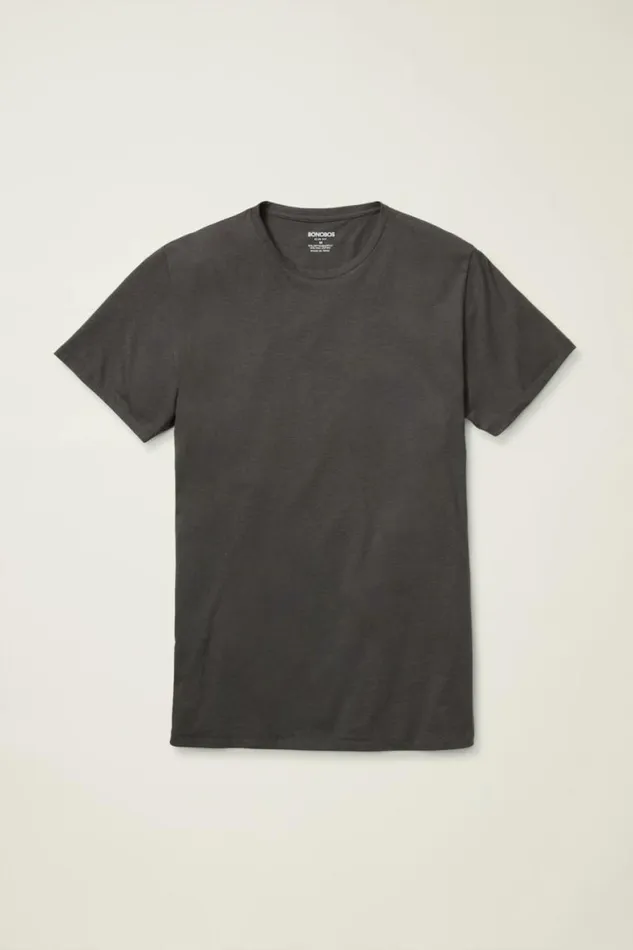 Men Pima Performance Tee Grey Bonobos Short Sleeve Tees