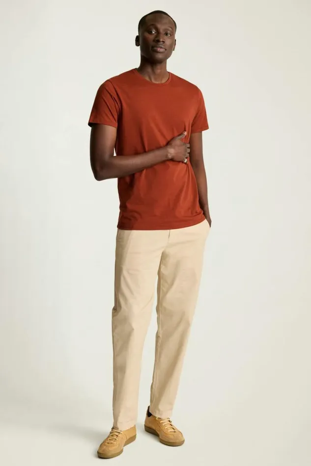 Men Pima Performance Tee Rust Bonobos Short Sleeve Tees