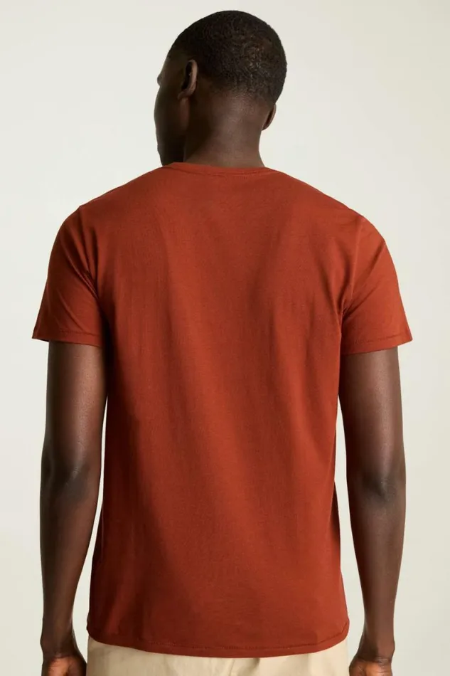 Men Pima Performance Tee Rust Bonobos Short Sleeve Tees
