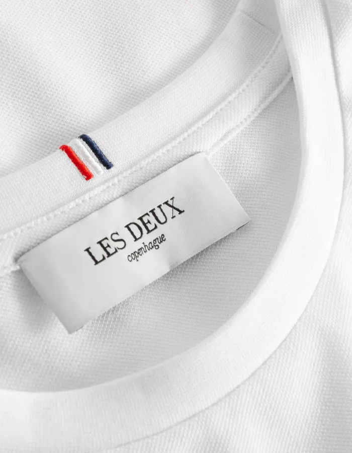 Men Pique TShirt 8211 White Les Deux Tshirts