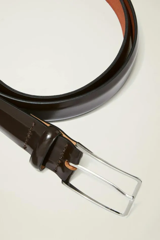 Men Premium Leather Dress Belt Brown Bonobos Belts
