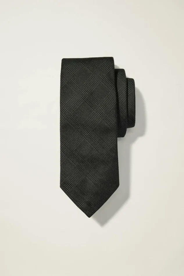 Men Premium Necktie Charcoal Olive Glen Plaid Bonobos Ties and Pocket Squares Men Premium Necktie Charcoal Olive Glen Plaid Bonobos Ties and Pocket Squares