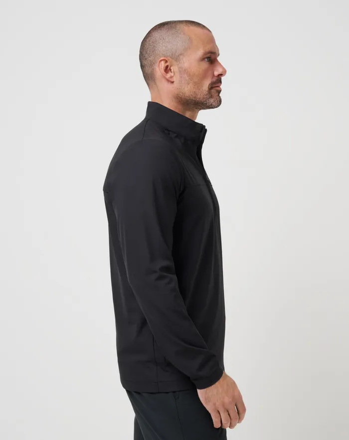 Men Quarter Zips TravisMathew WANDERLUST QUARTER ZIP Black