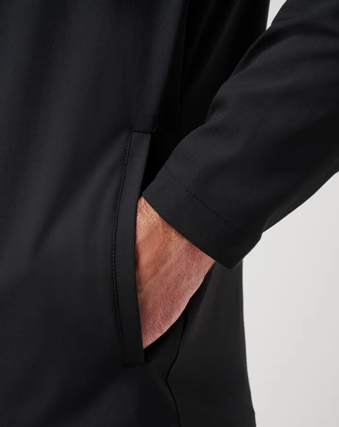 Men Quarter Zips TravisMathew WANDERLUST QUARTER ZIP Black