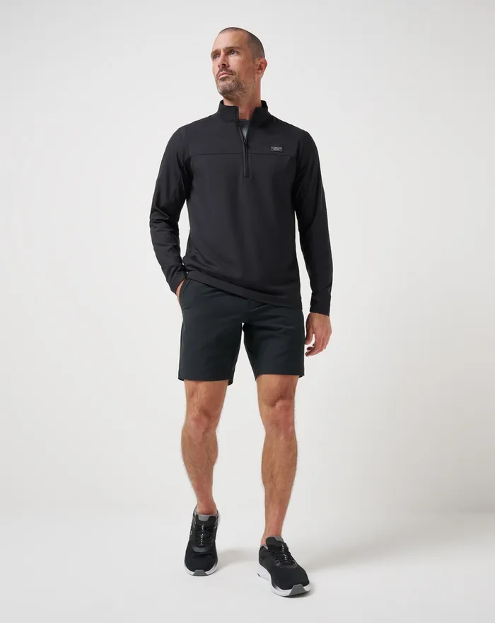 Men Quarter Zips TravisMathew WANDERLUST QUARTER ZIP Black