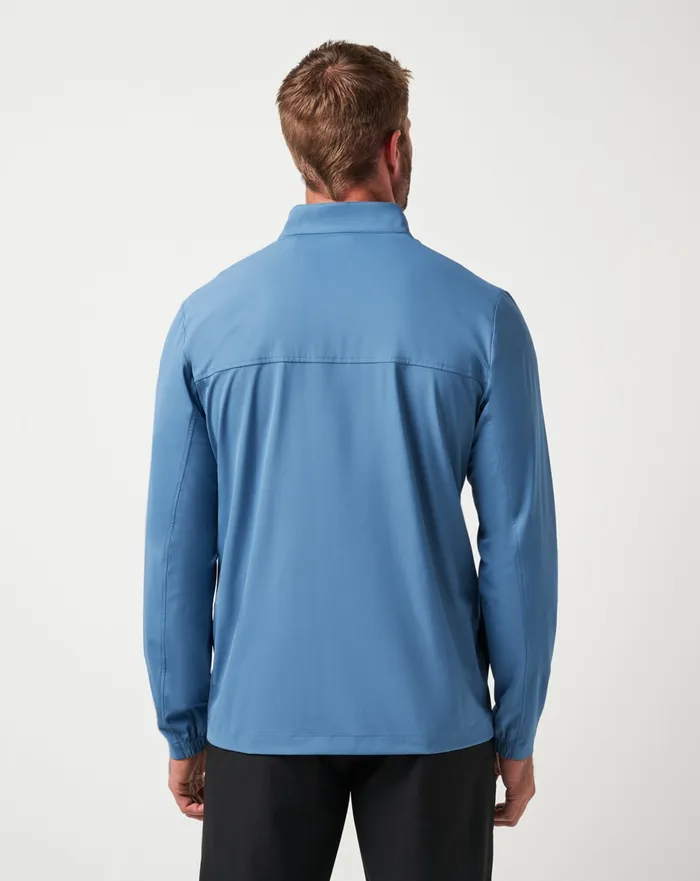 Men Quarter Zips TravisMathew WANDERLUST QUARTER ZIP Copen Blue
