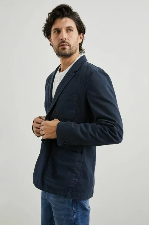 Men Rails Jackets and Coats Andre Blazer Rugged Navy Twill