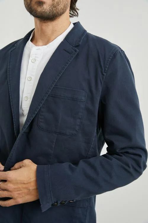 Men Rails Jackets and Coats Andre Blazer Rugged Navy Twill Men Rails Jackets and Coats Andre Blazer Rugged Navy Twill
