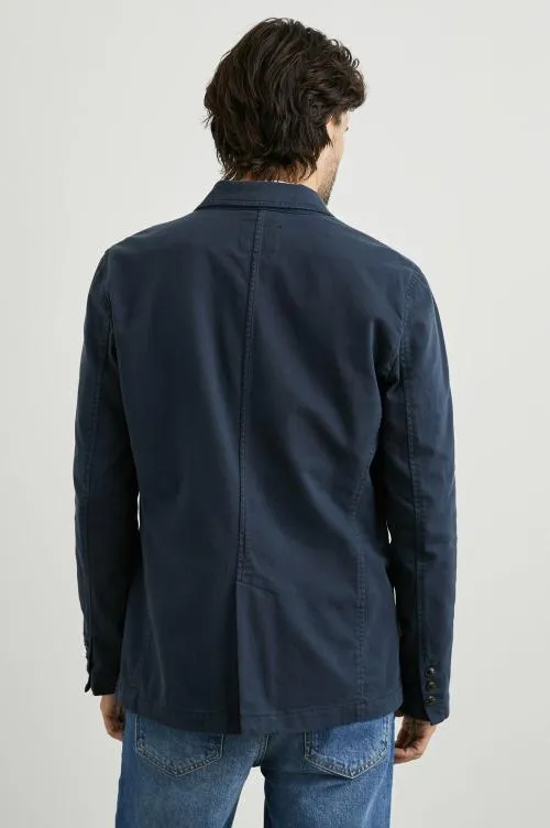 Men Rails Jackets and Coats Andre Blazer Rugged Navy Twill Men Rails Jackets and Coats Andre Blazer Rugged Navy Twill
