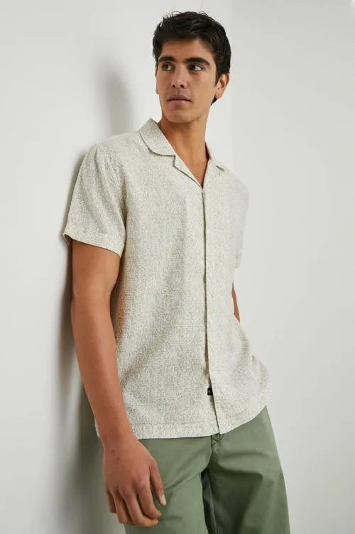 Men Rails Shirts Amalfi Shirt Painted Tile Khaki