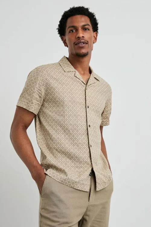Men Rails Shirts Atlas Shirt Ikat Oat