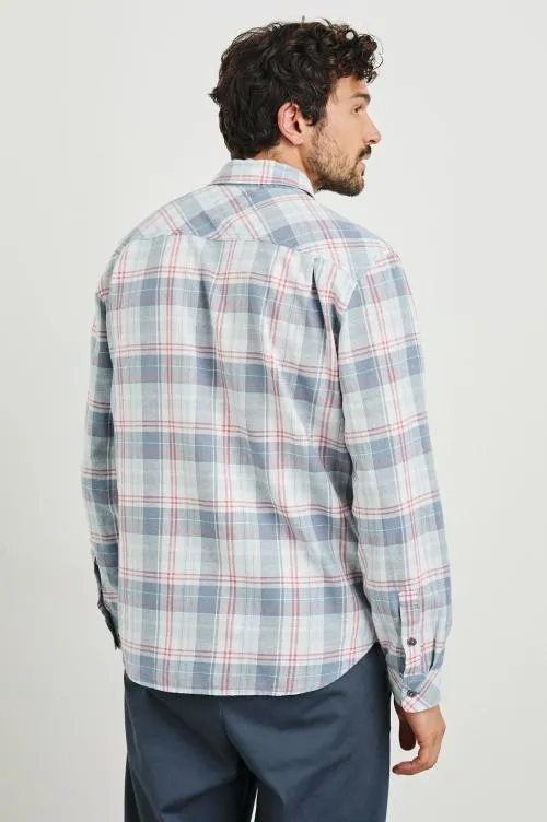 Men Rails Shirts Clyde Shirt Legacy Blue Crimson Men Rails Shirts Clyde Shirt Legacy Blue Crimson