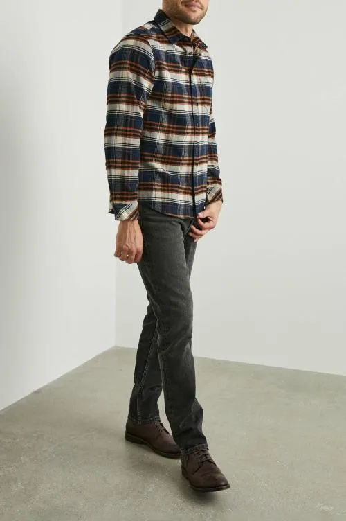 Men Rails Shirts Forrest Shirt Oat Umber Steel Men Rails Shirts Forrest Shirt Oat Umber Steel