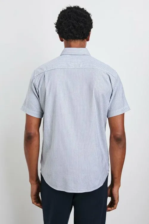 Men Rails Shirts Kieren Shirt Blue White Stripe Men Rails Shirts Kieren Shirt Blue White Stripe
