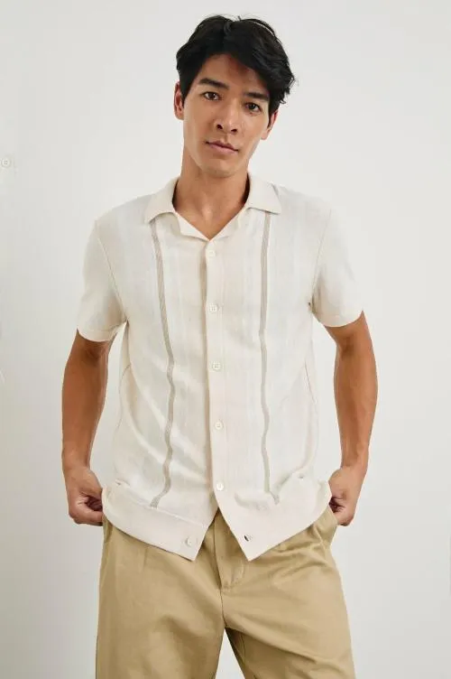 Men Rails Shirts Silas Shirt Latte Multi Men Rails Shirts Silas Shirt Latte Multi