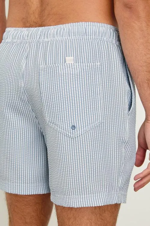 Men Rails Shorts and Swim La Brea Swim Short Blue White Seersucker Men Rails Shorts and Swim La Brea Swim Short Blue White Seersucker