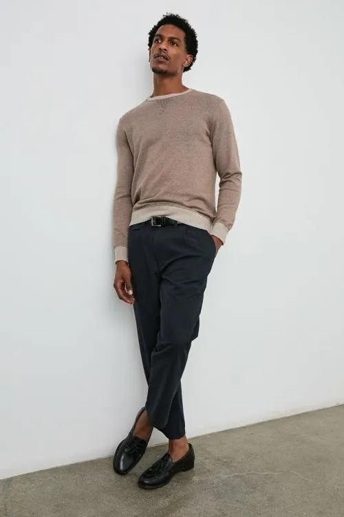 Men Rails Sweaters Burns Sweater Mocha Heather