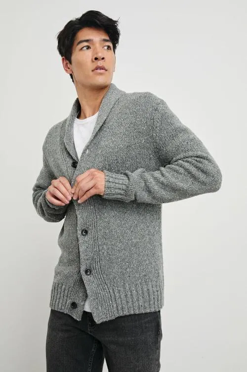 Men Rails Sweaters Corden Cardigan Monochromatic Speckle