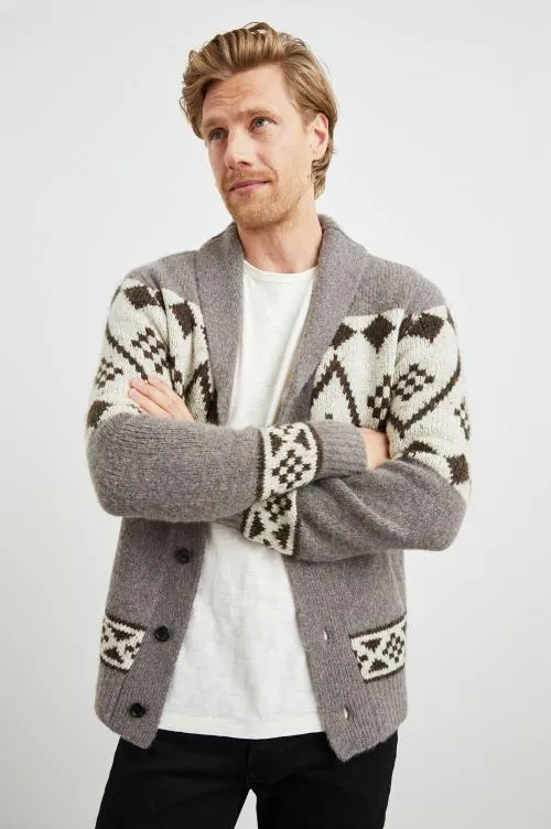 Men Rails Sweaters Kallio Cardigan Maple Oat