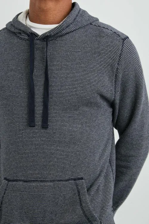 Men Rails Sweatshirts and Hoodies Calvin Hoodie Navy Cream Stripe Men Rails Sweatshirts and Hoodies Calvin Hoodie Navy Cream Stripe