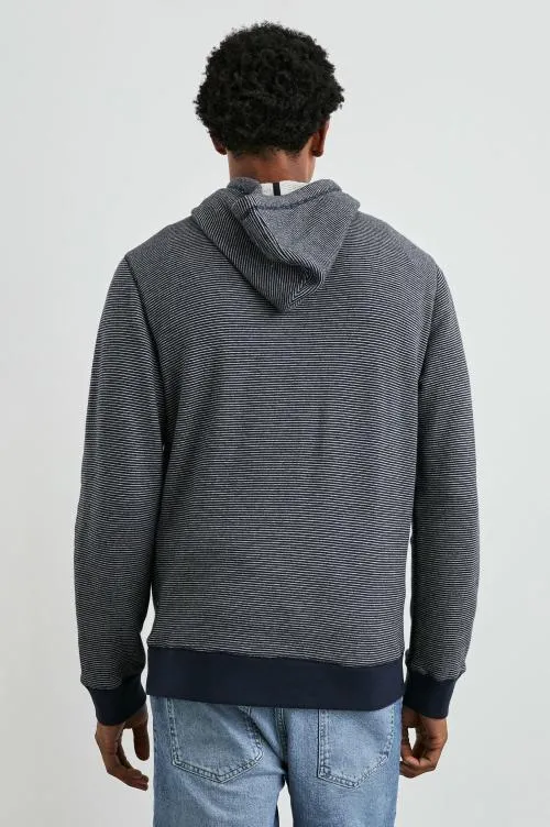 Men Rails Sweatshirts and Hoodies Calvin Hoodie Navy Cream Stripe Men Rails Sweatshirts and Hoodies Calvin Hoodie Navy Cream Stripe