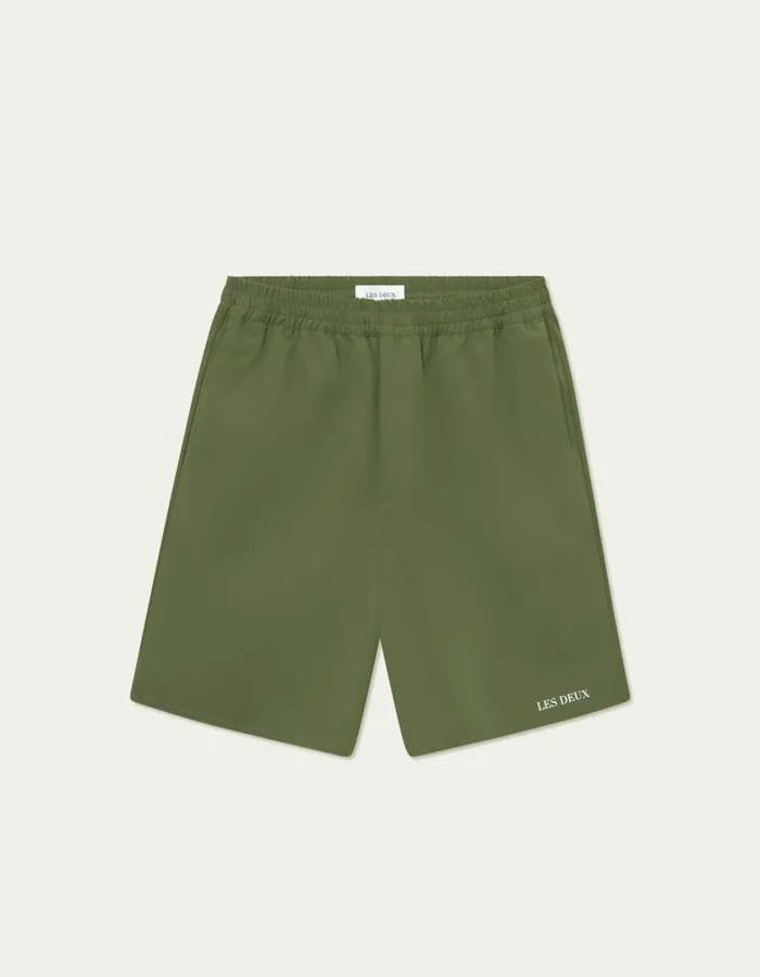 Men Raphael Shorts 20 8211 Chive Green Les Deux Shorts