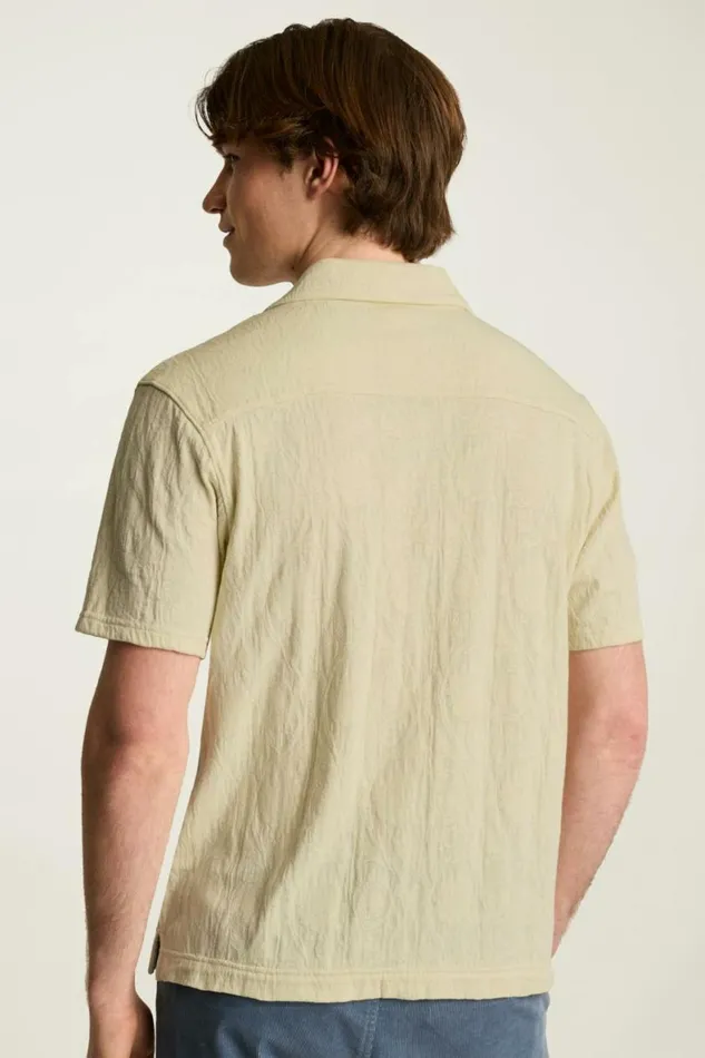 Men Resort Jacquard Cabana Shirt Light Beige Bonobos Casual Shirts