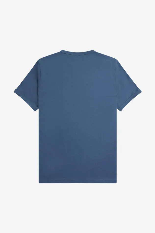 Men Ringer TShirt Midnight Blue Fred Perry TShirts