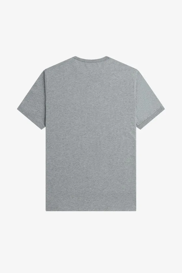Men Ringer TShirt Steel Marl Fred Perry TShirts