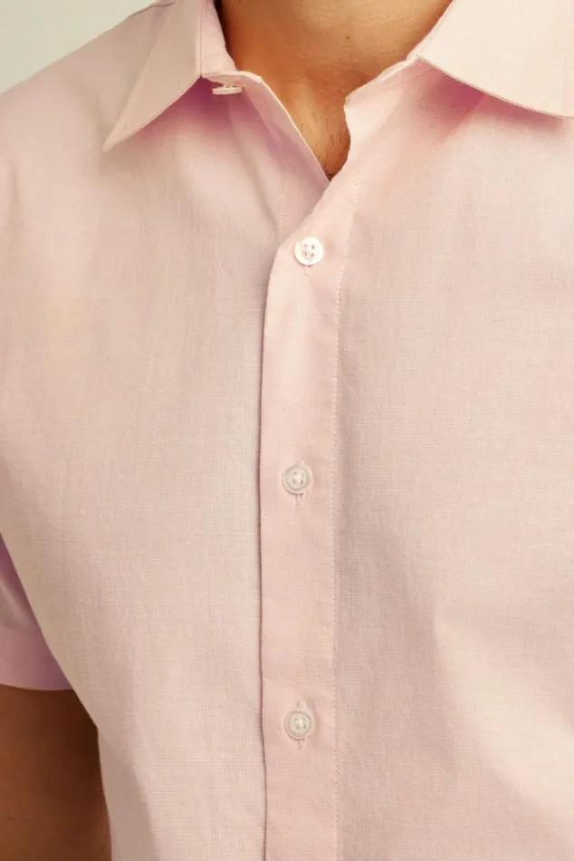 Men Riviera Short Sleeve Shirt Cantaloupe End On End Bonobos Short Sleeve Shirts