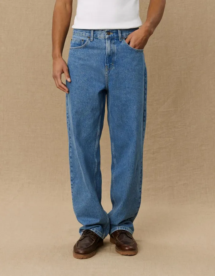 Men Roi Yale Bulldog Denim Pants 8211 Medium Indigo Wash Les Deux Pants