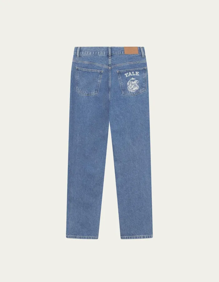 Men Roi Yale Bulldog Denim Pants 8211 Medium Indigo Wash Les Deux Pants