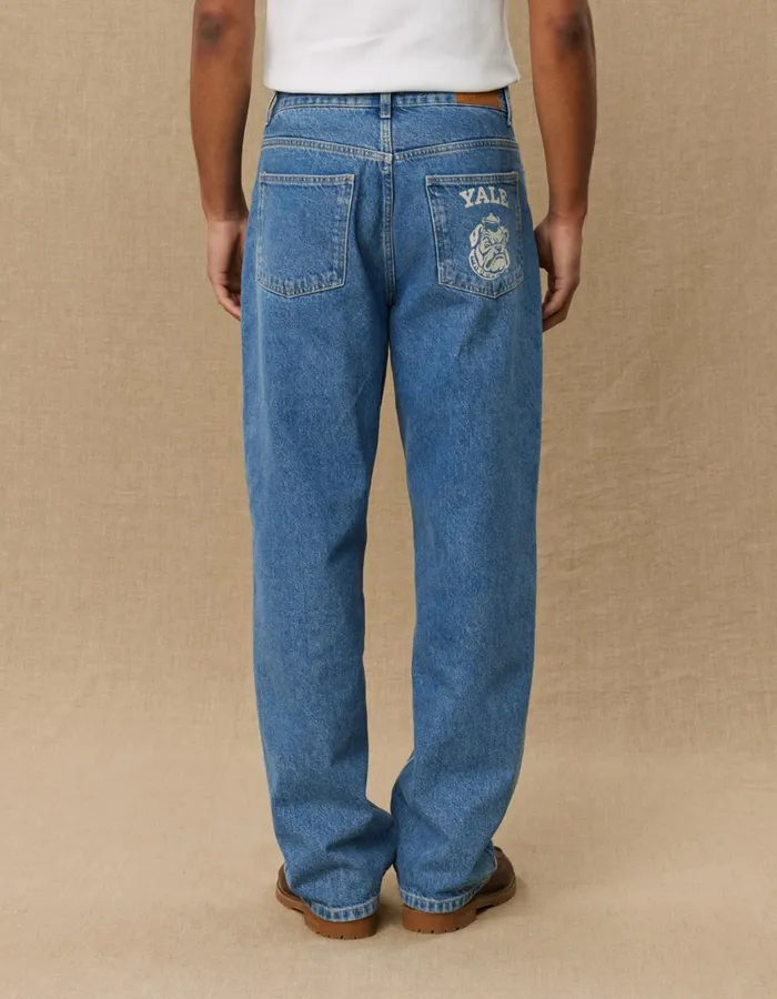 Men Roi Yale Bulldog Denim Pants 8211 Medium Indigo Wash Les Deux Pants