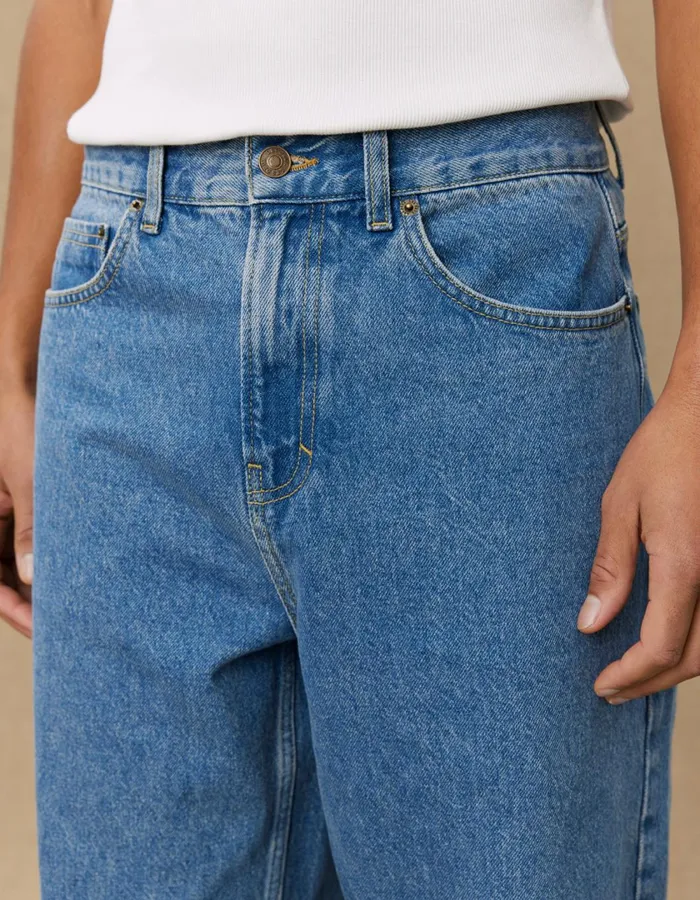 Men Roi Yale Bulldog Denim Pants 8211 Medium Indigo Wash Les Deux Pants