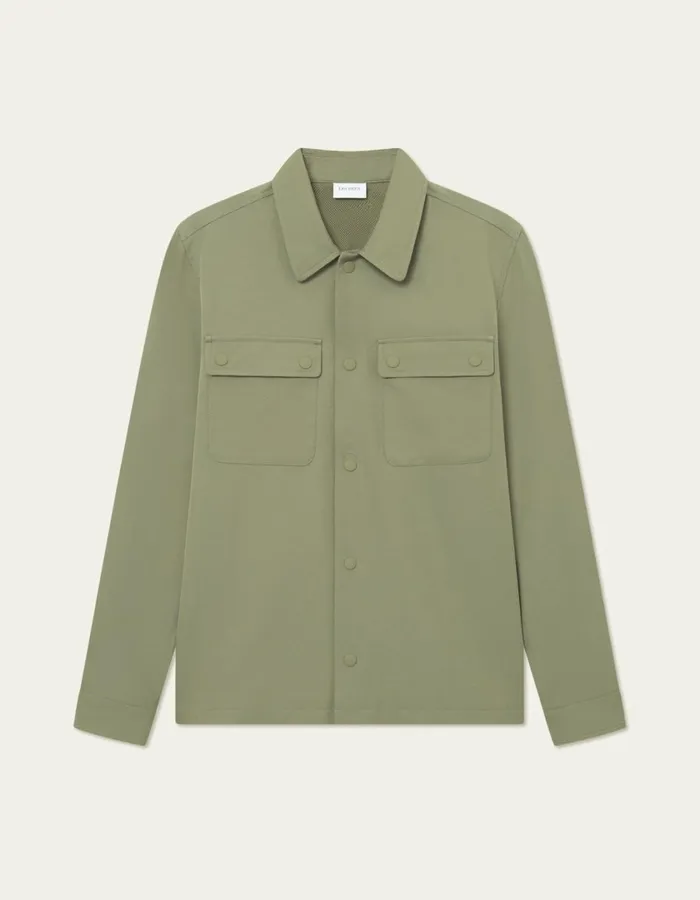 Men Sebastian Tech Jacket 8211 Lichen Green Les Deux JacketsCoats