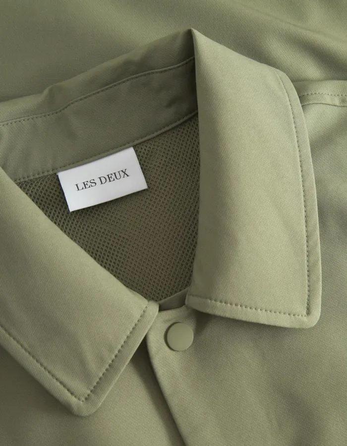 Men Sebastian Tech Jacket 8211 Lichen Green Les Deux JacketsCoats