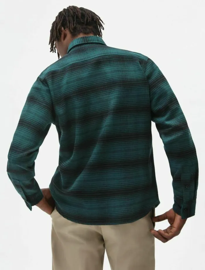Men Shirts Dickies Evansville Long Sleeve Shirt Ponderosa Pe