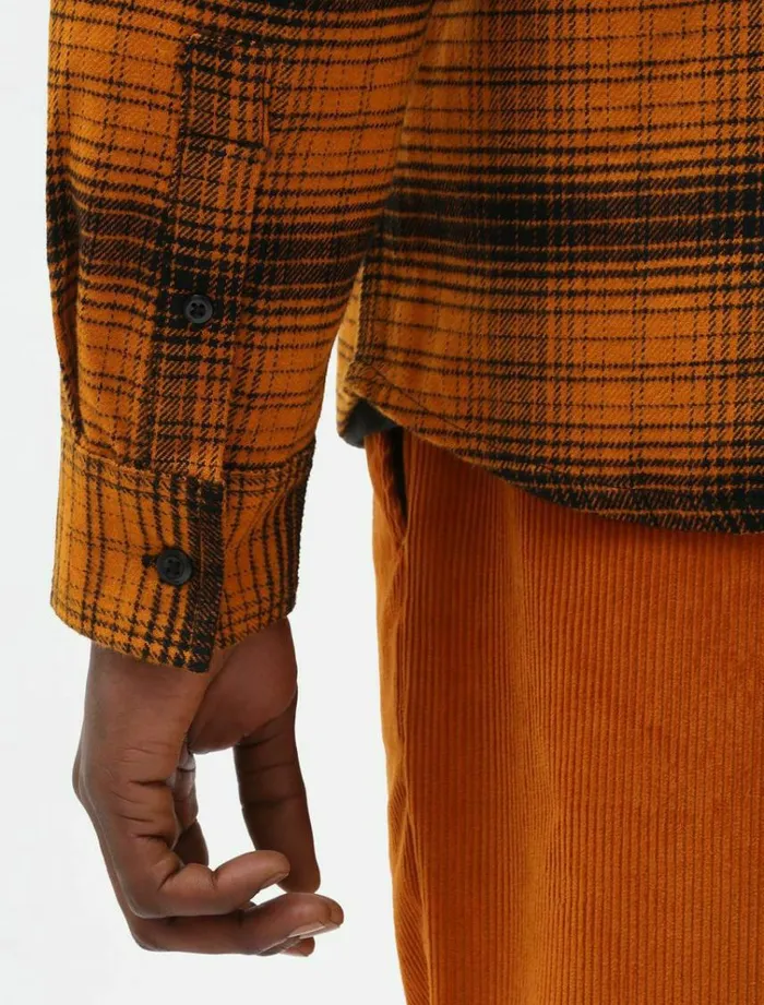 Men Shirts Dickies Evansville Long Sleeve Shirt Pumpk Spice