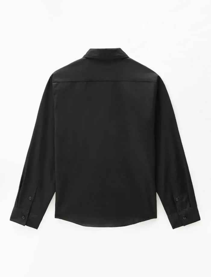 Men Shirts Dickies Long Sleeve Work Shirt Black