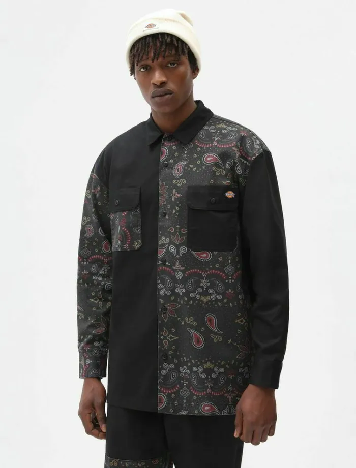 Men Shirts Dickies Reworked Shirt Black