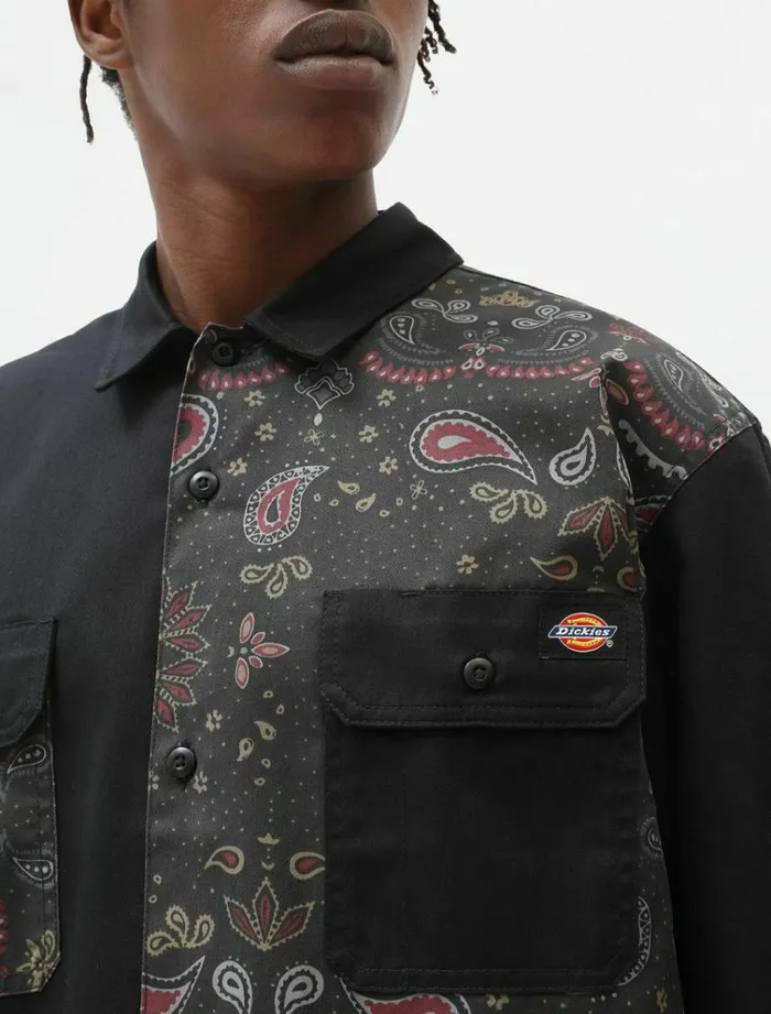 Men Shirts Dickies Reworked Shirt Black