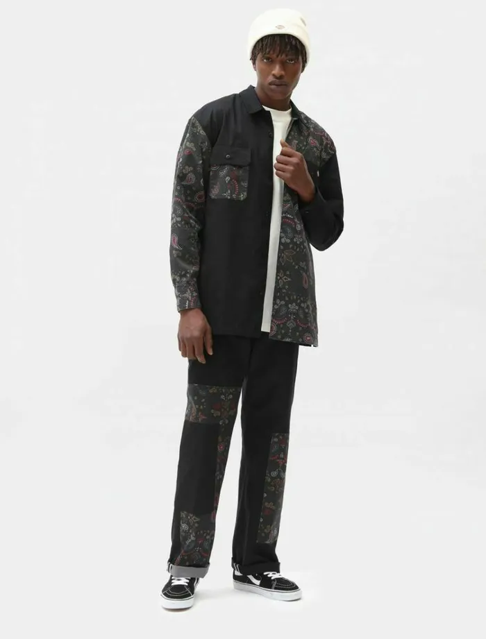 Men Shirts Dickies Reworked Shirt Black