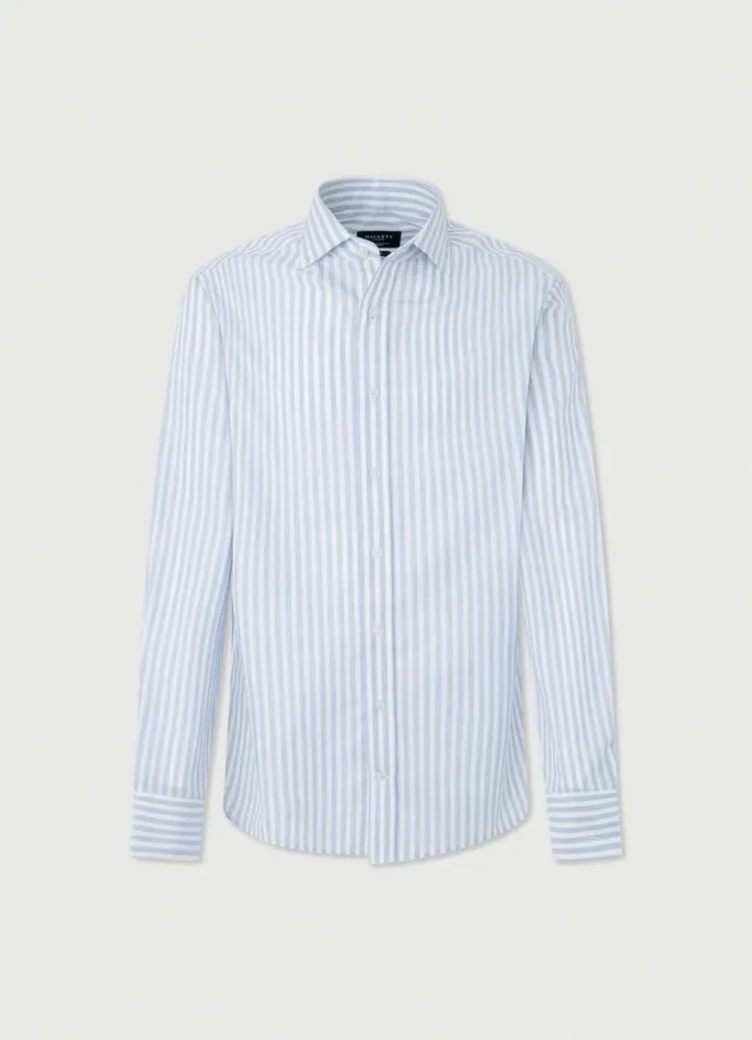 Men Shirts Hackett London Slim Fit Bengal Striped Shirt Bluewhite