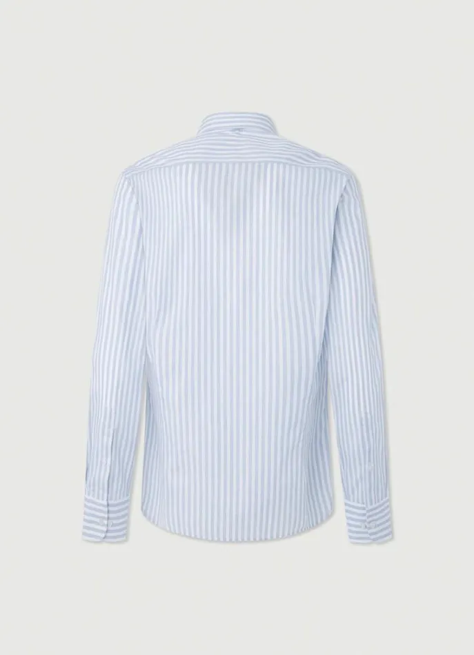 Men Shirts Hackett London Slim Fit Bengal Striped Shirt Bluewhite
