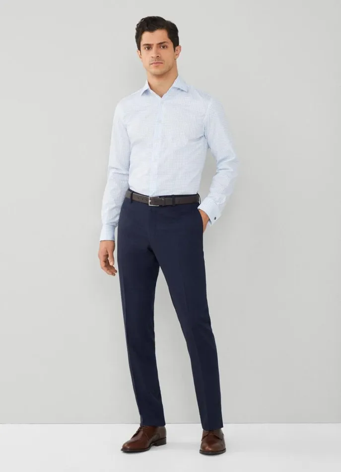 Men Shirts Hackett London Slim Fit Check Shirt Whitesky
